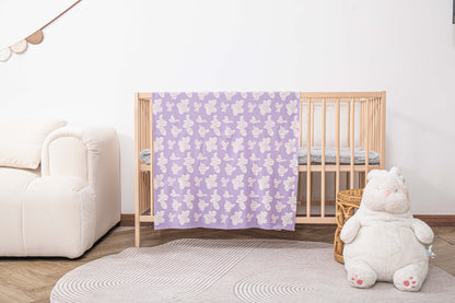 KNITTED SPOTS BABY BLANKET - TARO; 100% Organic Cotton; Jacquard Baby Blanket made from GOTS-certified organic cotton; 'TARO SPOTS' Jacquard pattern; Rib finish at edges; 92cm x 72cm