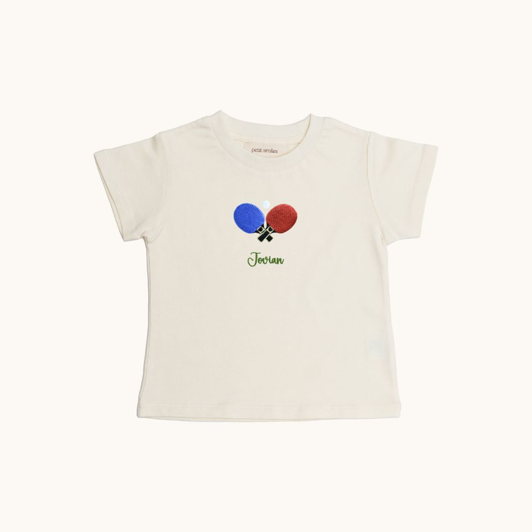 Table Tennis | Babies Organic Tee | Petit Smiles