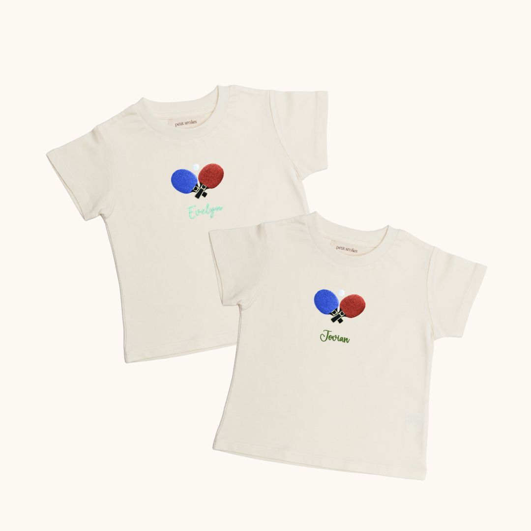 Table Tennis: Kids Organic Tee - Petit Smiles