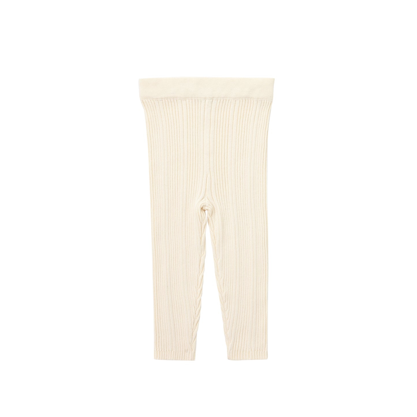 ORGANIC RIB ESSENTIAL BODYSUIT WITH LEGGING - CREAM - Petit Smiles