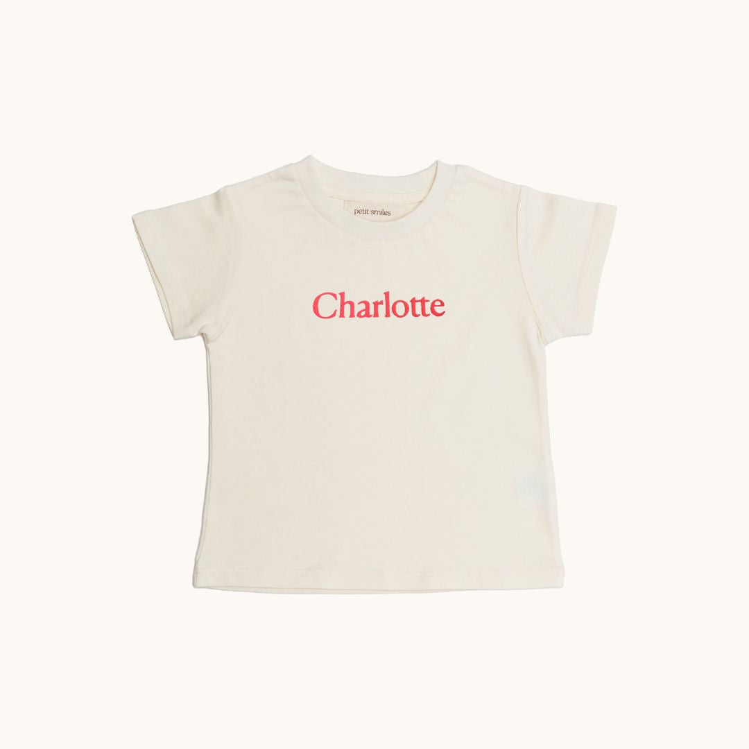 Charlotte: Audlt Organic Cotton Tee - Petit Smiles